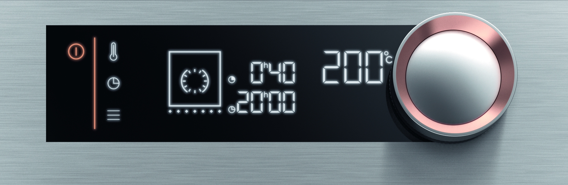 Ovládací panel Gournet LCD displej trouby De Dietrich DKV4530H